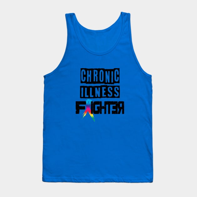 Chronic illness fighter! (blk) Tank Top by spooniespecies